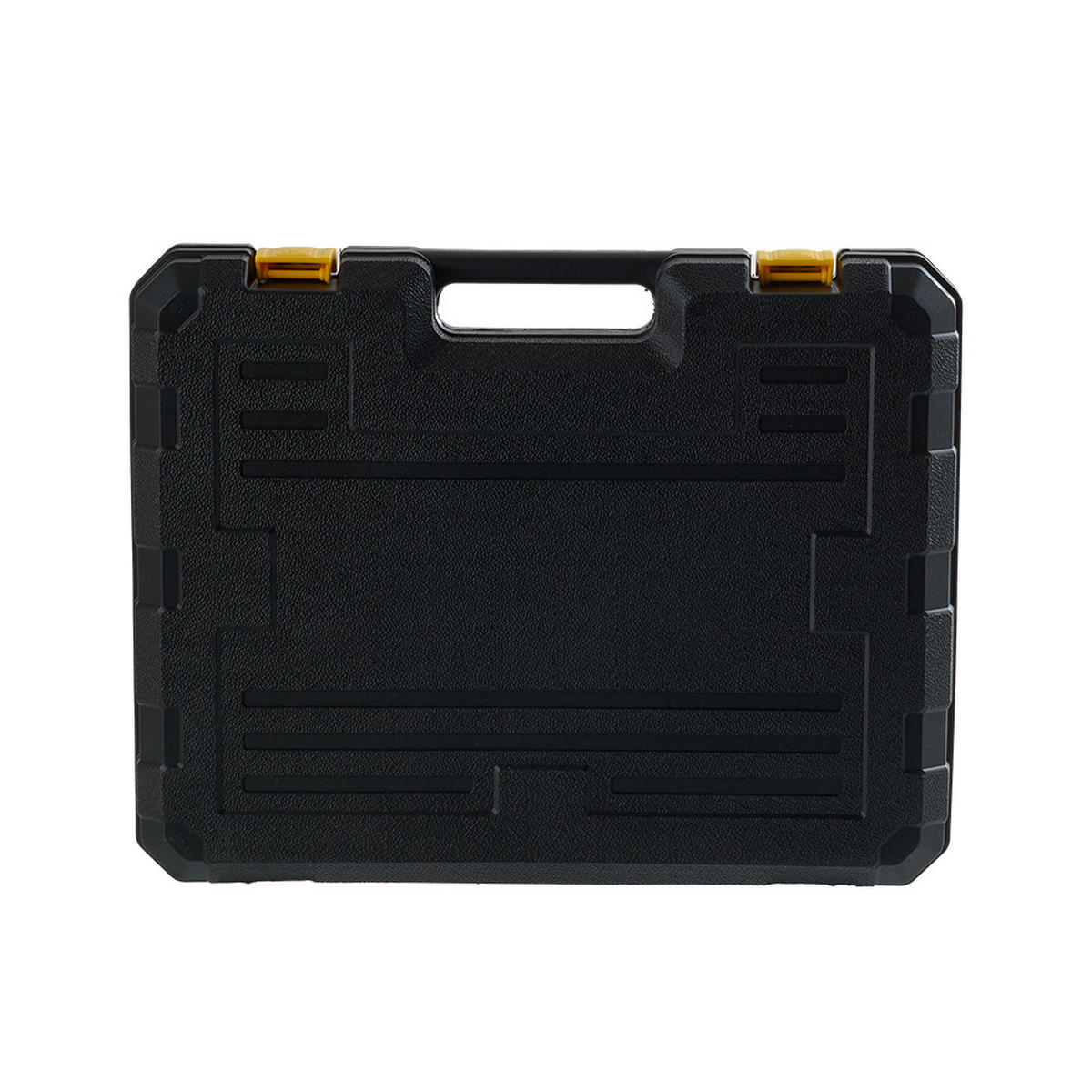 WERKZEUGSATZ 88-tlg. in Schwarz und Gelb Haushalts-Werkzeugset im Koffer - Schwarz, Metall (27/35.5/7cm) - Livingandhome
