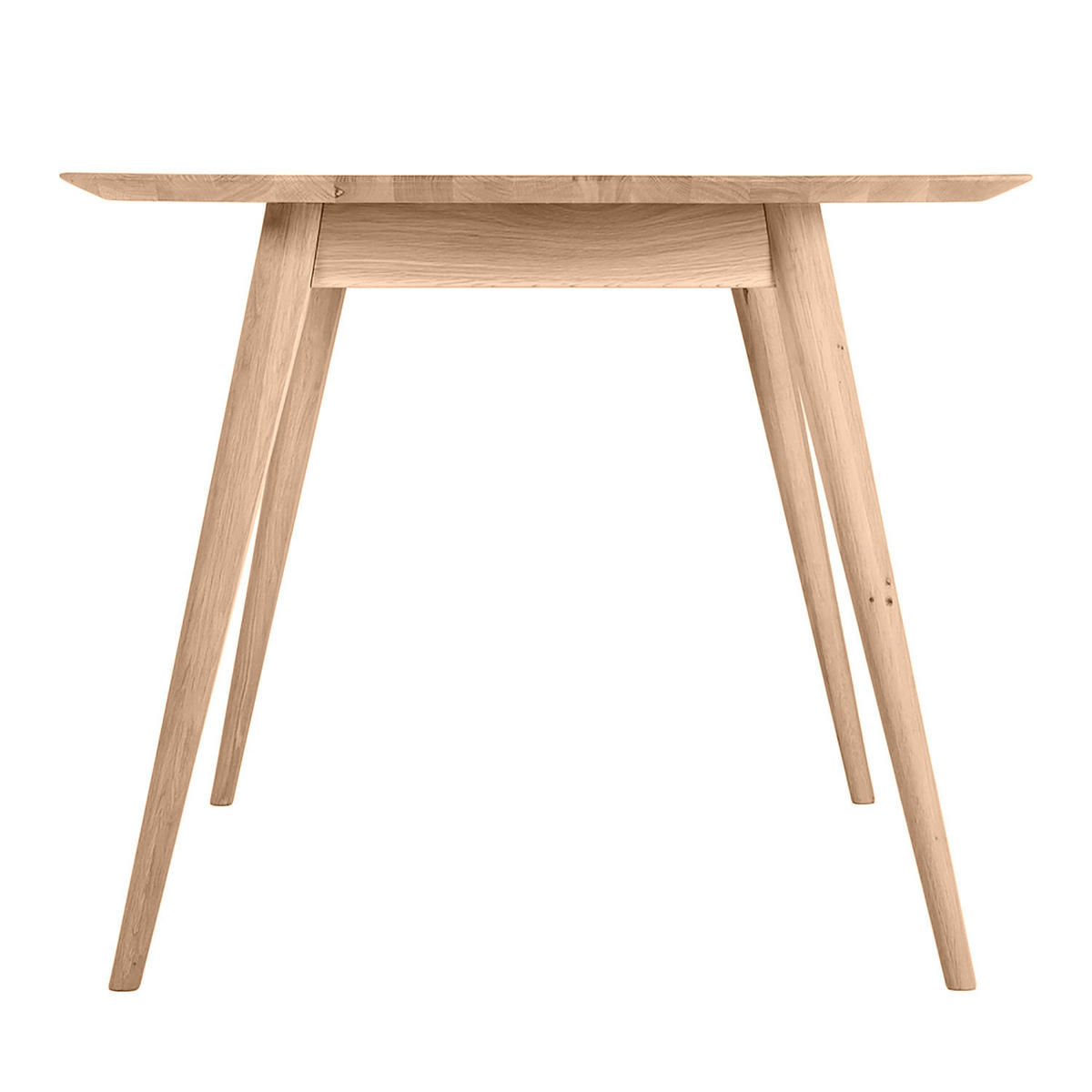 ESSTISCH - Massivholz - Eichefarben, Holz (90/160/75cm) - home24