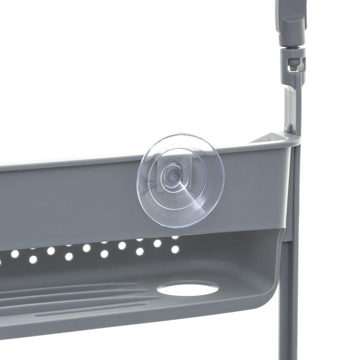 DUSCHREGAL mit 2 Ebenen, PP-Kunststoff, TPE, Grau - Grau, Kunststoff (10.5/69/31cm) - 5five Simply Smart