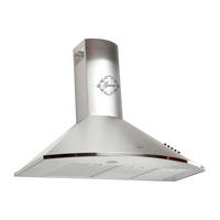 DUNSTABZUGSHAUBE GCH C 046 IS 9 N 90 cm Edelstahl - Silberfarben, Metall (90/117/50cm) - Gurari