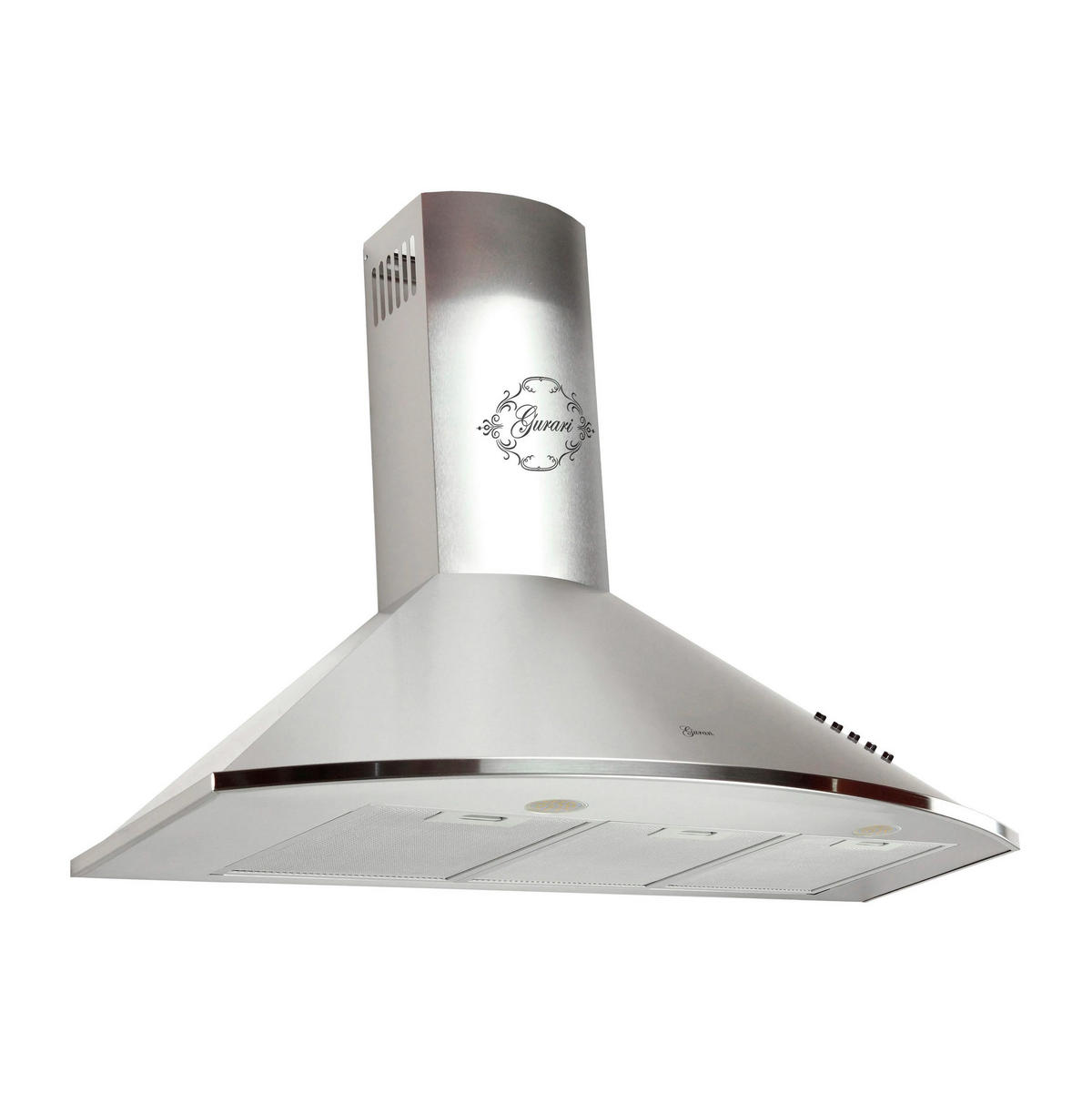 DUNSTABZUGSHAUBE GCH C 046 IS 9 N 90 cm Edelstahl - Silberfarben, Metall (90/117/50cm) - Gurari