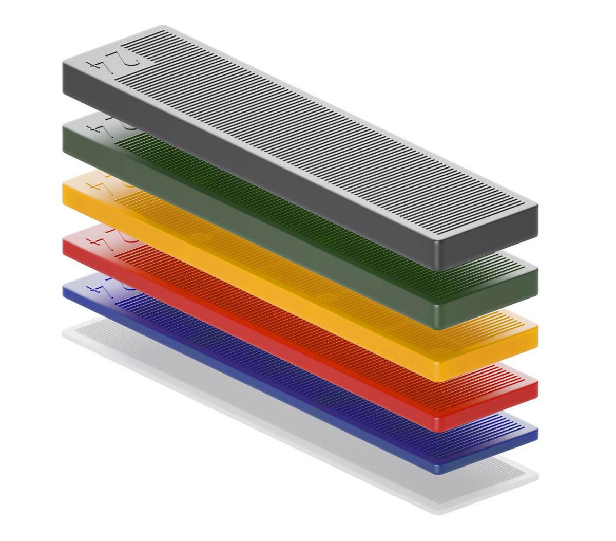 ABSTANDSHALTER Kunststoff 100 x 30 mm 600er Set - Multicolor, Kunststoff - BAUHELD