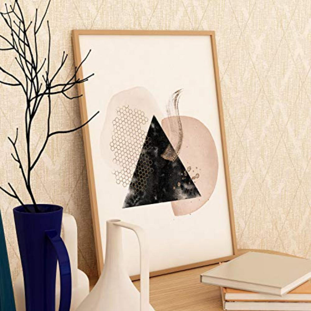POSTER Set mit 4 Abstrakte Formen und Figuren Braun A4 Rahmenlos - Klar, Papier (29.7/3cm) - Nacnic