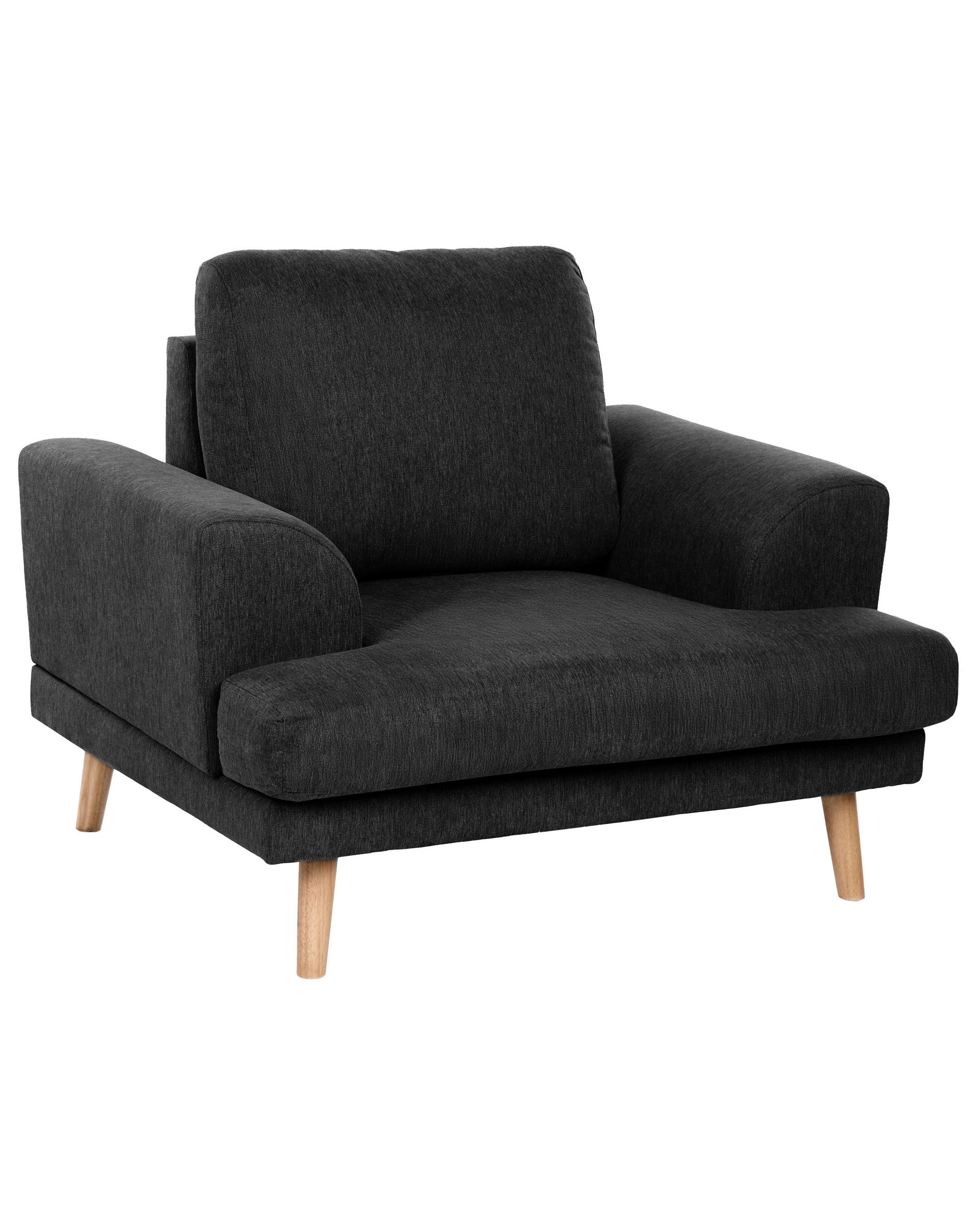 SESSEL Stoff Schwarz Kildal - Schwarz, Textil (114/90/96cm) - Beliani