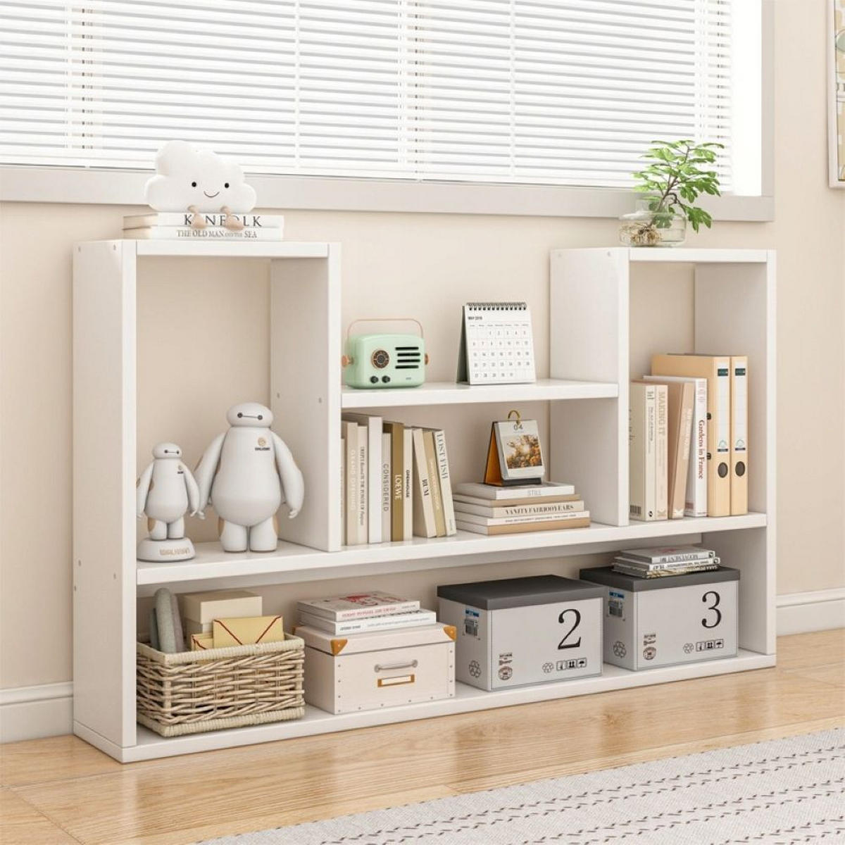 BÜCHERREGAL, weiß 100/16/60 cm - Weiß, Holzwerkstoff (100/60/16cm)