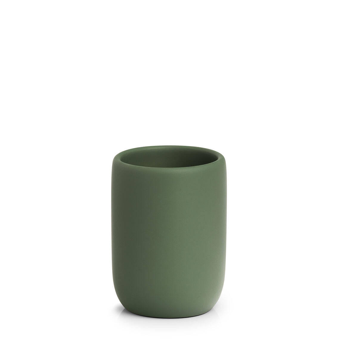 ZAHNBÜRSTENBECHER Modern Ø 7,2 cm - Grün, Kunststoff (7.2/10/7.2cm)