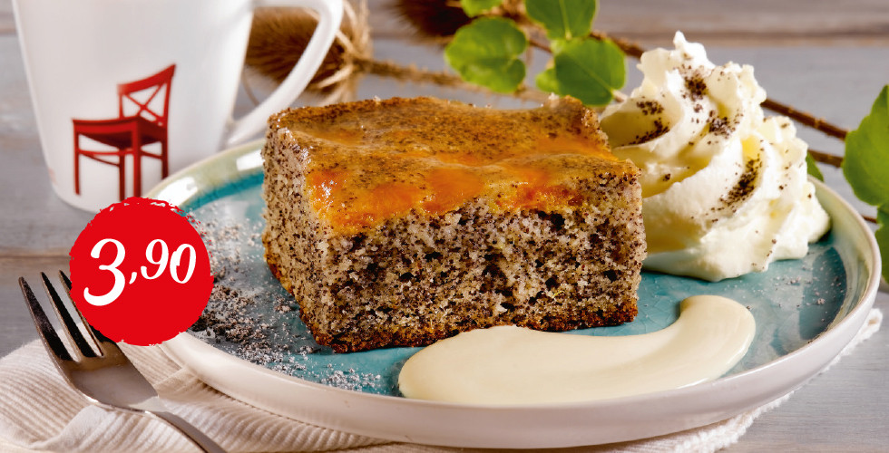 Mohn Mandarine Schnitte