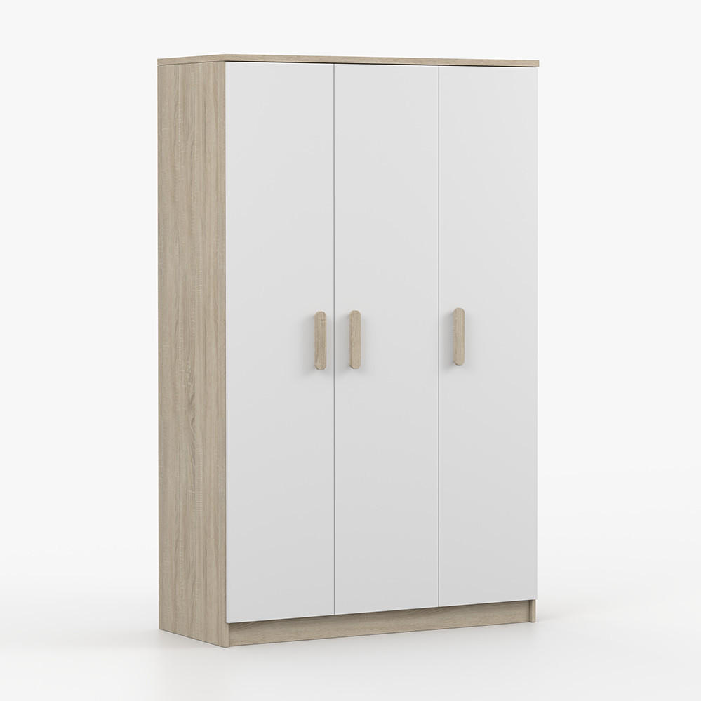 imoebel24 Kleiderschrank Sonoma Eiche 120x194x50 cm