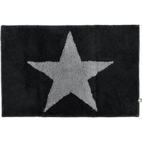 BADTEPPICHE STAR SCHWARZ-GRAPHIT - 1464 - Schwarz, Textil (60/90cm) - Rhomtuft