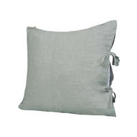 KISSENBEZUG reines Leinen stein-grau 80/80 cm - Grau, Naturmaterialien (80/80cm) - beties Heimtextil