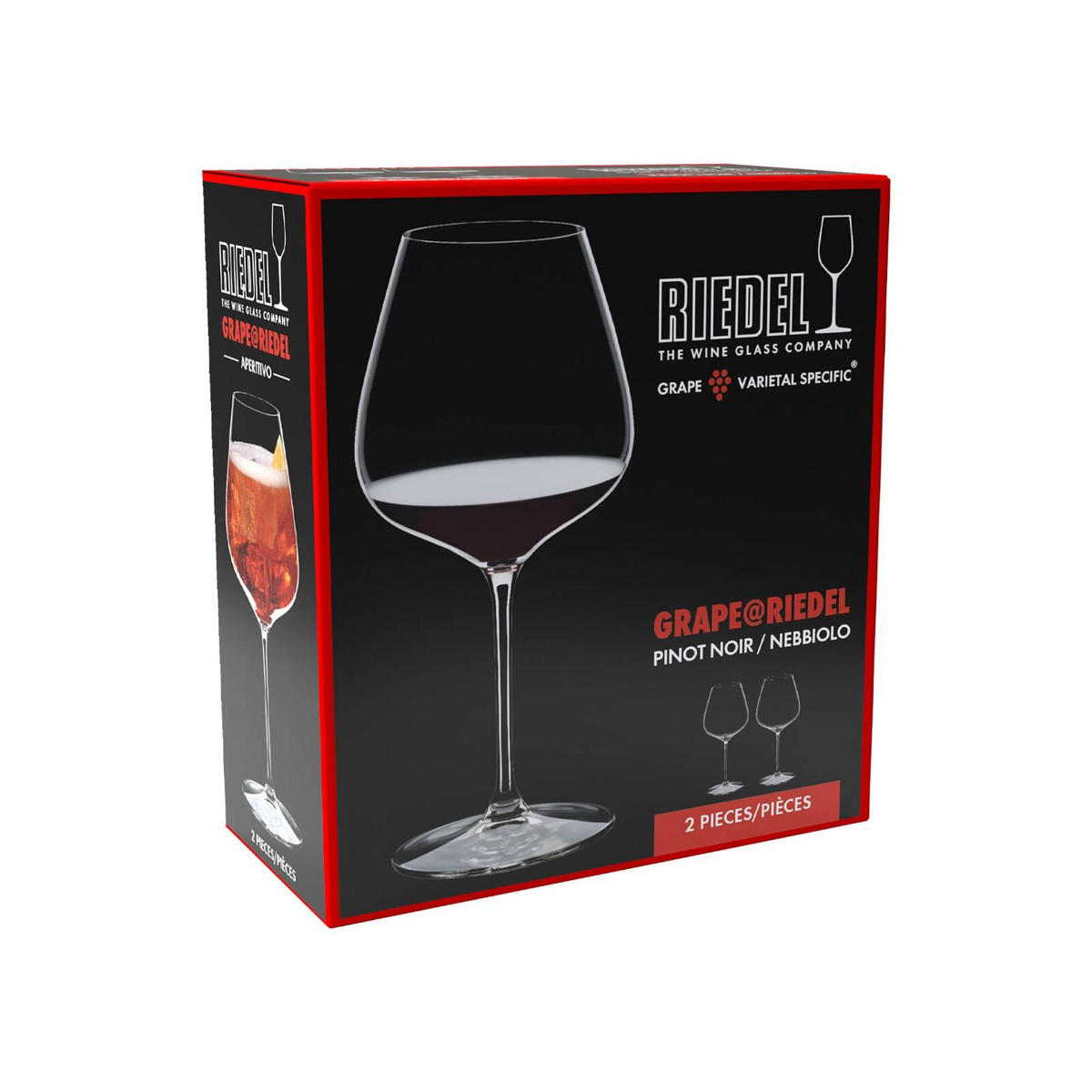 PINOT NOIR / NEBBIOLO WEINGLÄSER Grape transparent 750 ml 6er Set - Transparent, Glas (0.75L) - Riedel