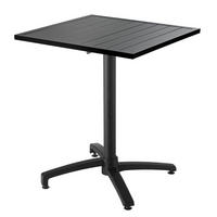 GARTENTISCH klappbar, Grau - Grau, Metall (70/70/113cm) - Oviala