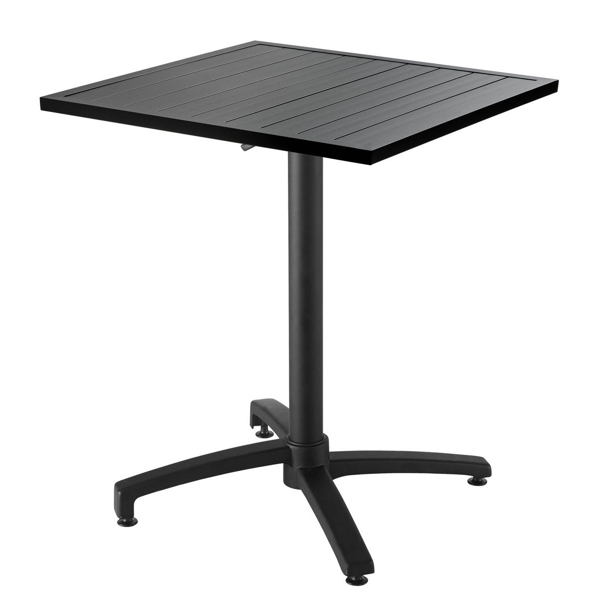 GARTENTISCH klappbar, Grau - Grau, Metall (70/70/113cm) - Oviala