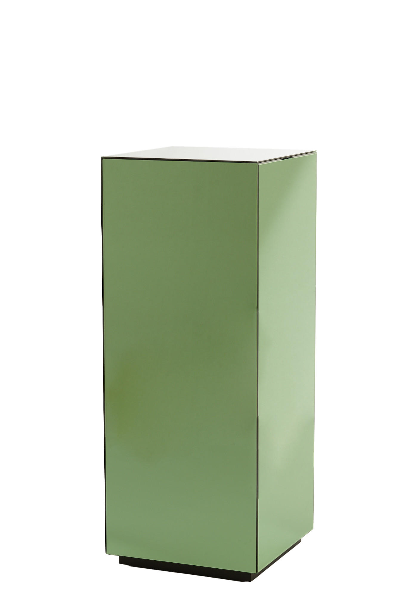 BLUMENSÄULE Daxton Grün 40/40/100 cm - Grün, Glas (40/40/100cm) - Light & Living