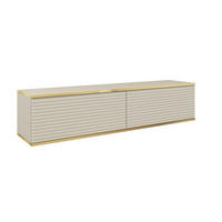 TV-LOWBOARD Beige POLO Hängend MDF Gerillt 135 cm - Beige, Holzwerkstoff (135/30/32cm) - Sepro Meble