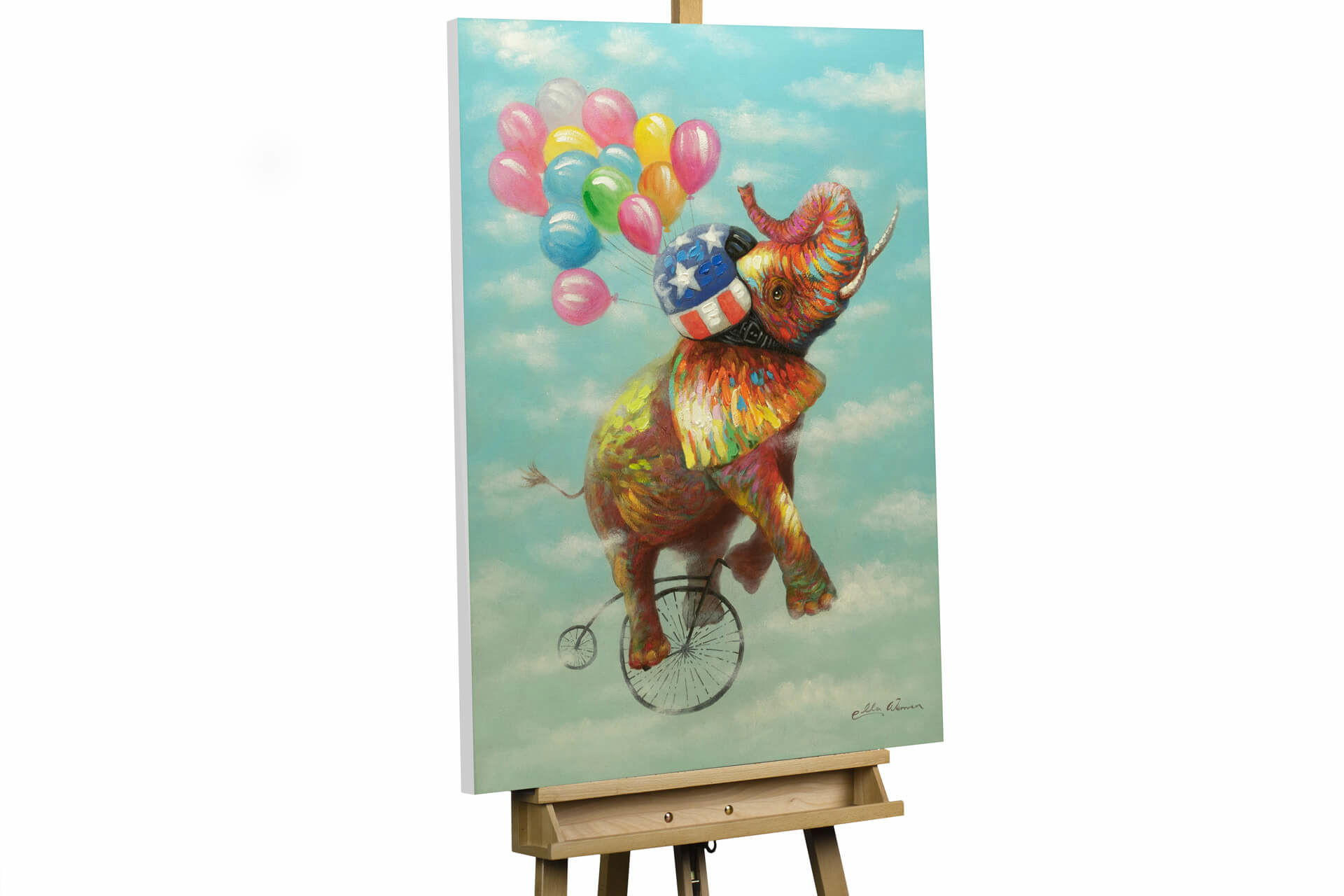 ACRYLBILD HANDGEMALT 70/100 cm - Multicolor, Holz/Textil (1.82/100cm) - KUNSTLOFT