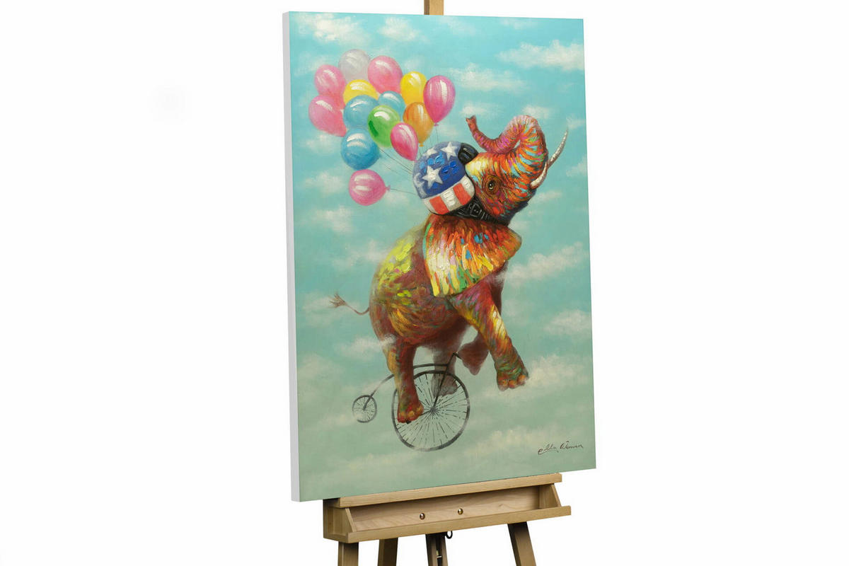 ACRYLBILD HANDGEMALT 70/100 cm - Multicolor, Holz/Textil (1.82/100cm) - KUNSTLOFT