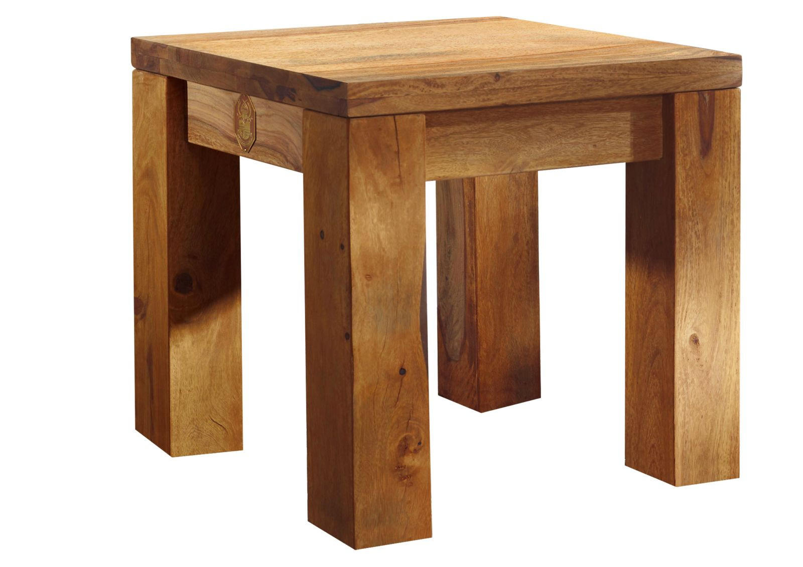 Massivmoebel24 Hocker Braun 45x45x45 cm