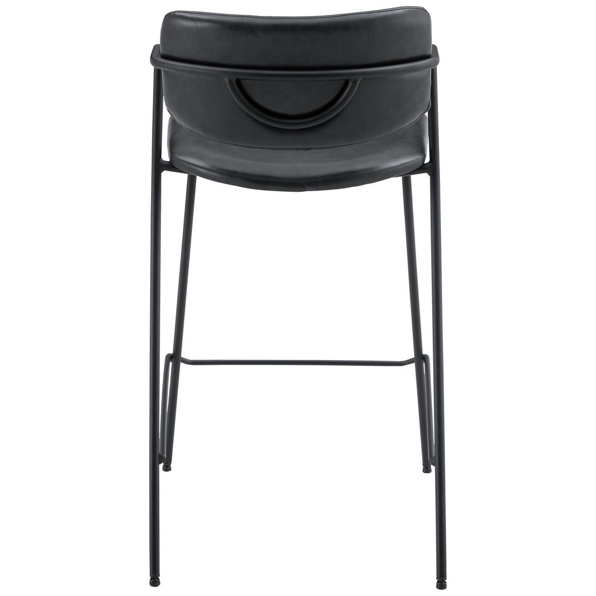 BARHOCKER Léon Schwarz 2er-Set - Schwarz, Kunststoff (48/91/57cm) - Happy Garden