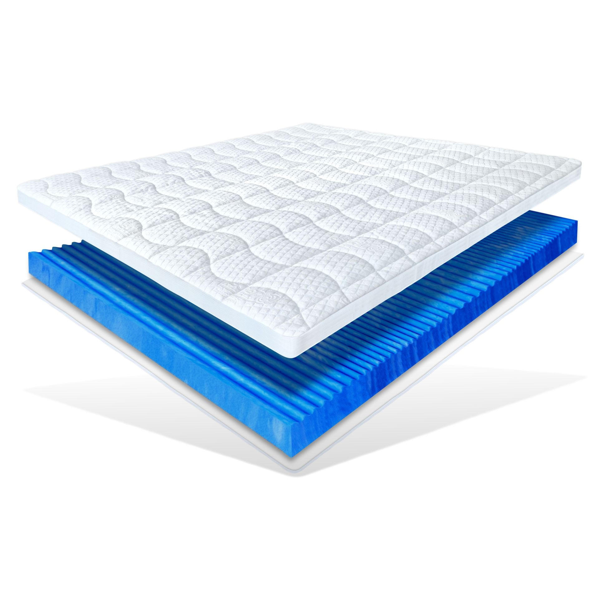 Matratzen Perfekt Gel-Topper Weiß 90x200 cm