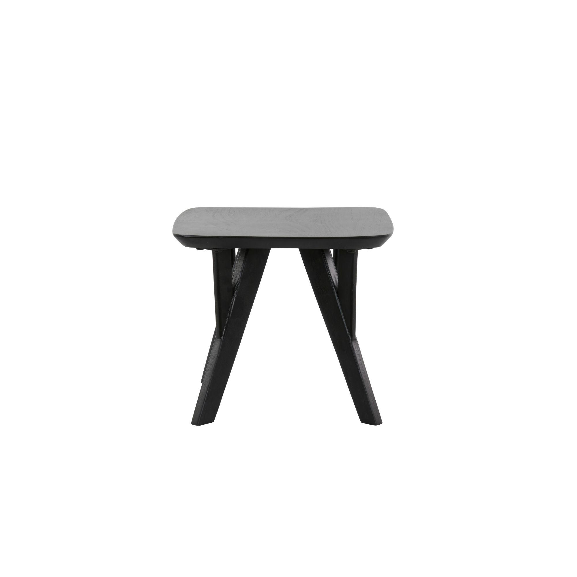 BEISTELLTISCH Quenza Schwarz 44/44/36 cm - Schwarz, Holz (44/44/36cm) - Light & Living