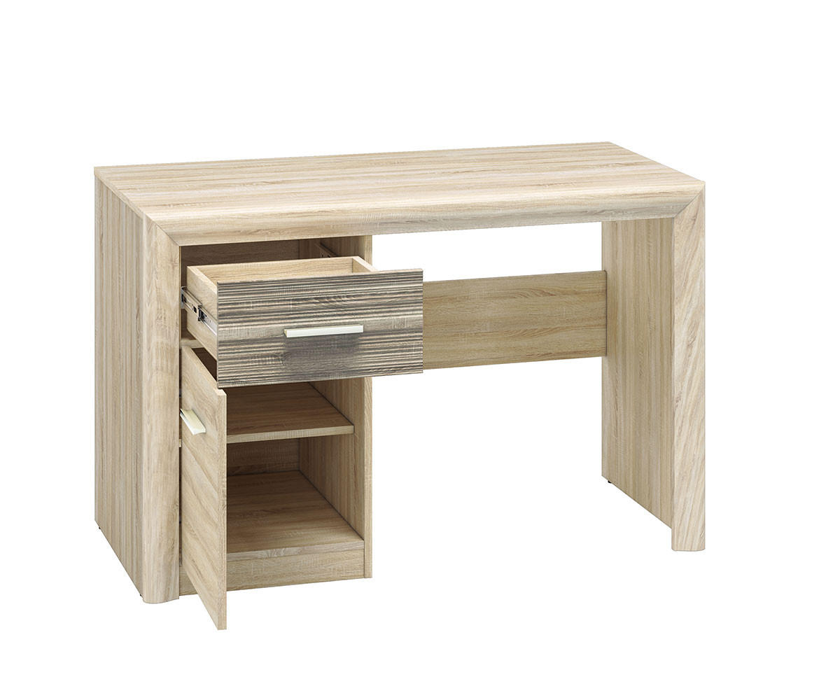 SCHREIBTISCH Castel Sonoma Eiche hell / Sonoma Eiche Trüffel 120 / 58 / 78cm - Trüffeleichefarben/Sonoma Eiche, Holz/Holzwerkstoff (58/120/78cm) - Feldmann-Wohnen