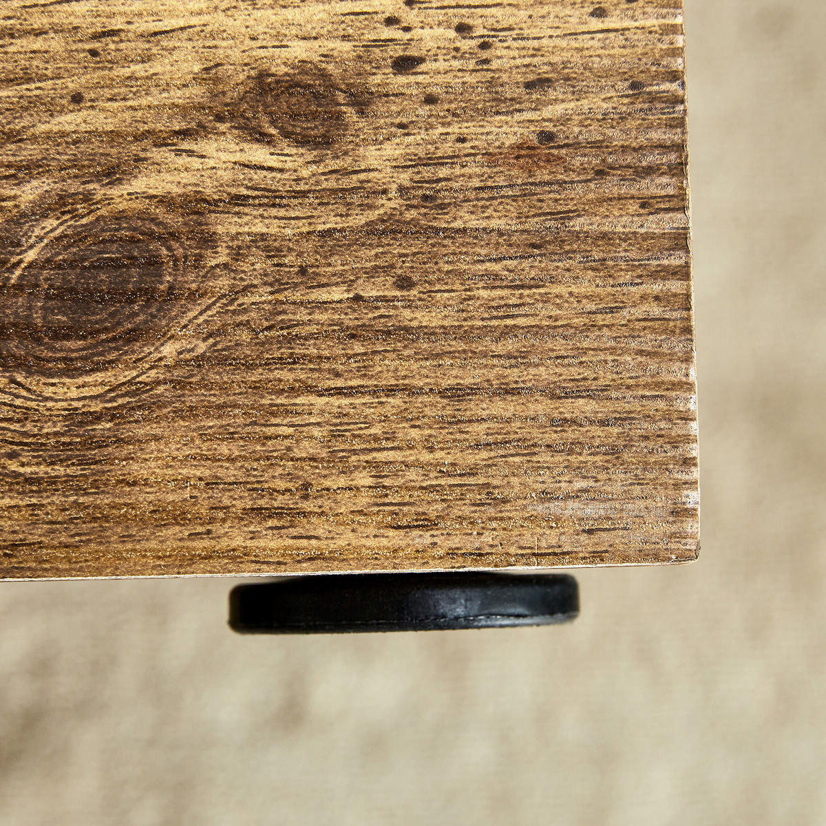COUCHTISCH aus MDF 90x50x30 cm in Naturfarben mit rutschfesten Füßen - Naturfarben, Holzwerkstoff (90/50/30cm) - Modfu