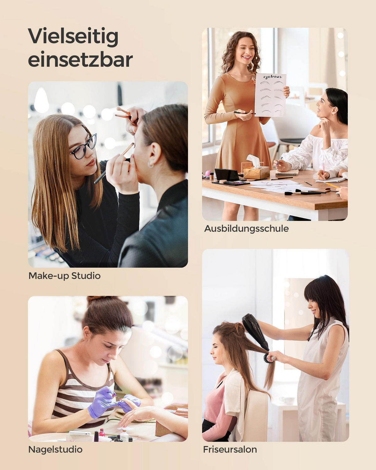 KOSMETIKKOFFER MASERU - Goldfarben, Kunststoff (24/56/34cm) - Hansiro