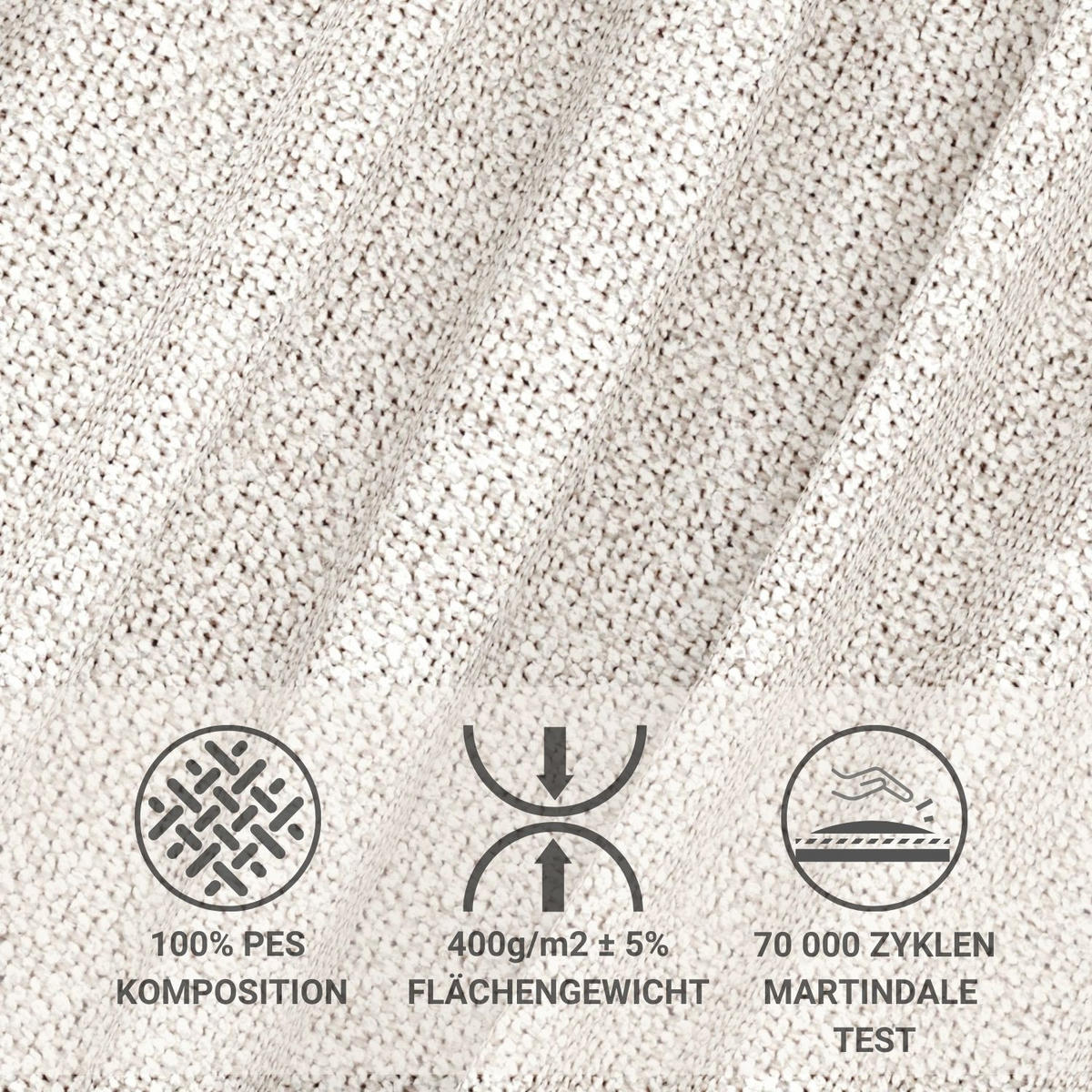 BOXSPRINGBETT Ava Beige 140/200 cm - Beige/Schwarz, Holz/Holzwerkstoff (140/200cm) - Maison de Reve