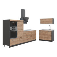 BUCĂTĂRIE Fame-Line, Stejar auriu/antracit, 380 cm, AP Marmură - culoare lemn stejar/antracit, compozit lemnos (380/153.6/60cm) - Vicco