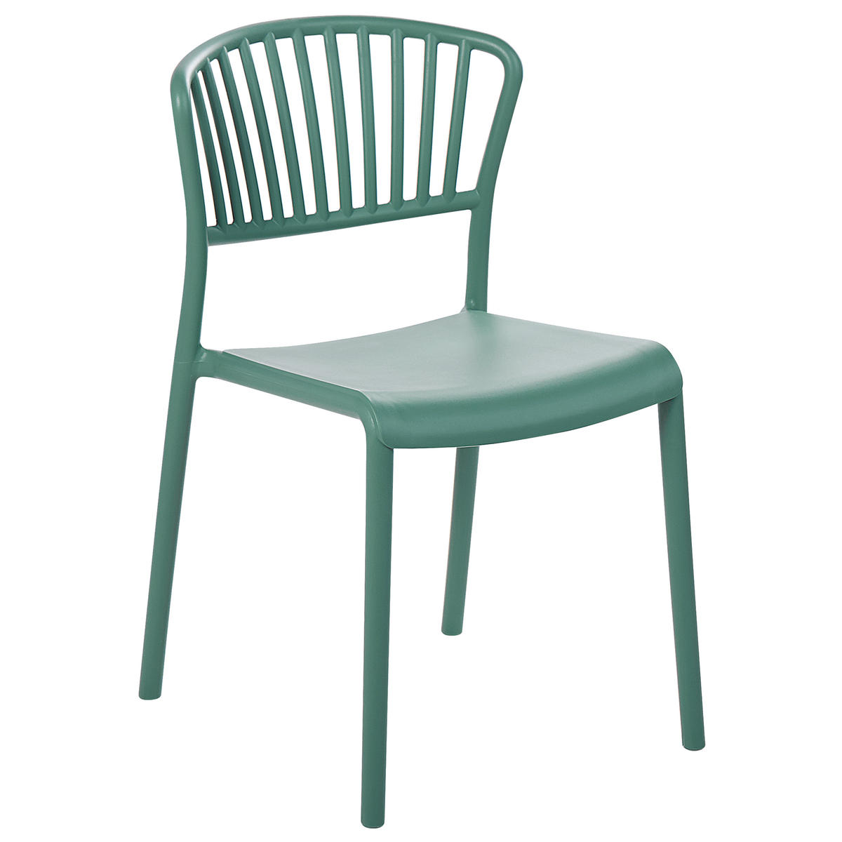 GARTENSTÜHLE 4er-Set Kunststoff grün Gela - Grün, Kunststoff (45/78/50cm) - Beliani