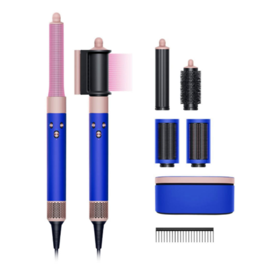 HAARSTYLER Airwrap Complete Long Blue Blush, Multi Haarstyler, Lockenstyler, Stylinggerät, Haarstyling Set, Volumenstyler, Glättbürste, Beauty Gerät - Blau, Kunststoff (4.8/27.2/4.1cm) - Dyson