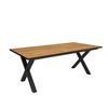 ESSZIMMERTISCH für 10 Gäste, eiche und schwarz, 194/90/75cm - Multicolor, Holzwerkstoff (90/194/75cm) - Skraut Home