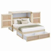 SCHRANKBETT mit Stauraum 140x200 cm Holzfarbe - Braun, Holzwerkstoff (140/200cm) - Meubliv