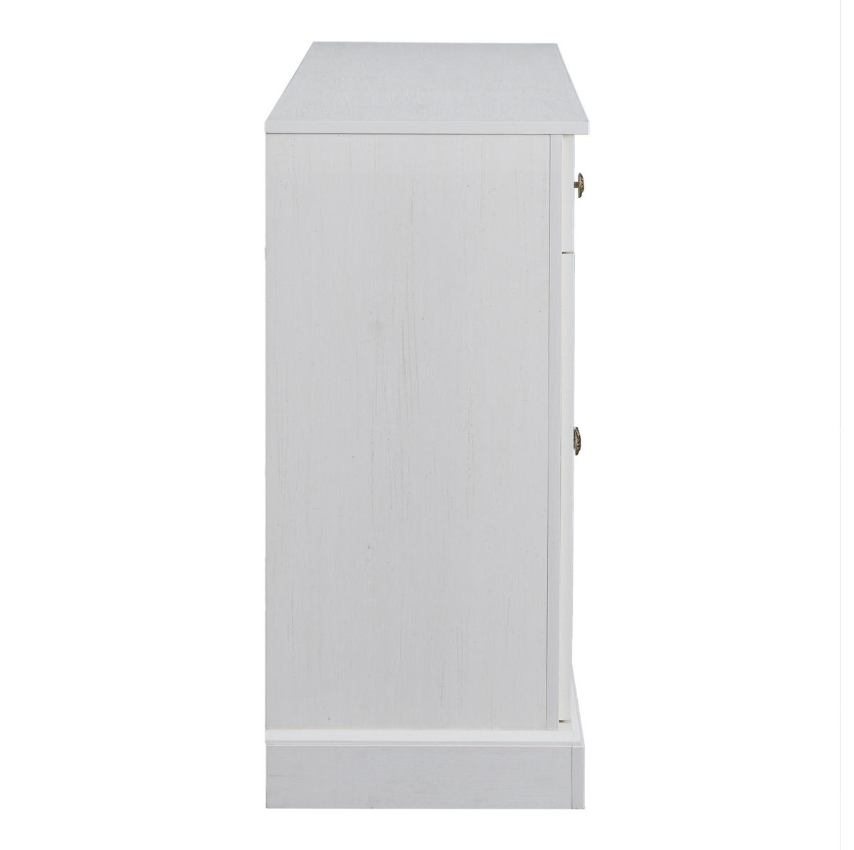 SIDEBOARD 4-türig mit 2 Schubladen 150 x 40 x 86 cm Antique White - Weiß, Holzwerkstoff (150/86/40cm) - Meubliv