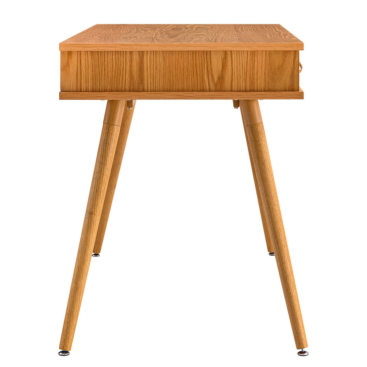 SCHREIBTISCH - Echtholzfurnier, Eiche - Eichefarben, Holzwerkstoff (60/120/76cm) - home24