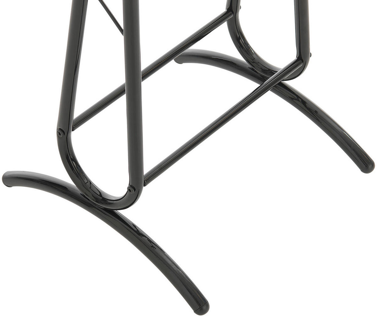 HERRENDIENER Metall schwarz - Schwarz, Metall (40/110/35cm) - CLP