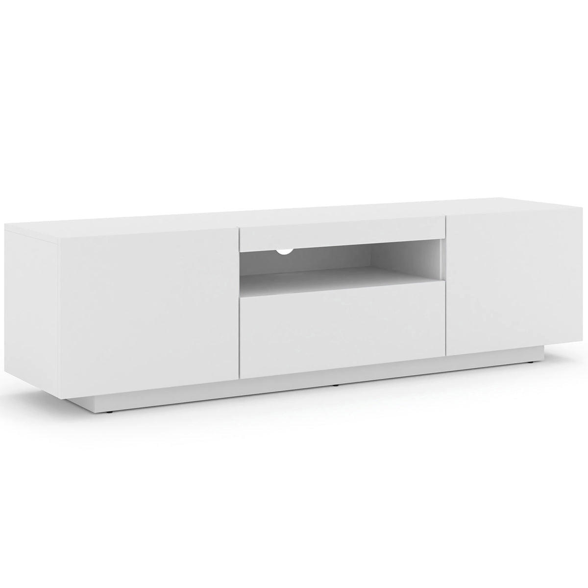TV-MÖBEL Aurus Weiß - Weiß, Holzwerkstoff (150/36/37cm) - Petits-meubles