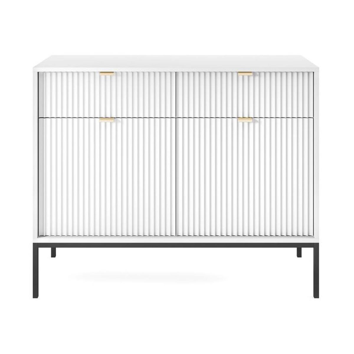 KOMMODE – KSZ104 – 104 cm – NOVA – Weiß - Weiß, Holzwerkstoff (104/83/39cm) - hi-markt