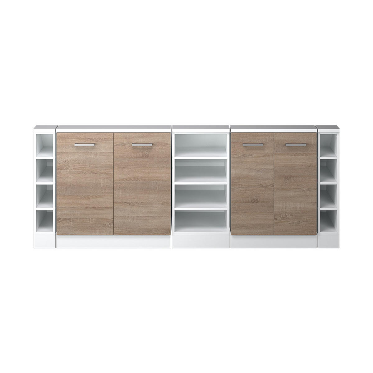 ŠATNÍKOVÁ ZOSTAVA PRE ŠIKMÉ STRECHY Rion Sonoma/White - dub sonoma, kompozitné drevo (210/81.6/46cm) - Vicco