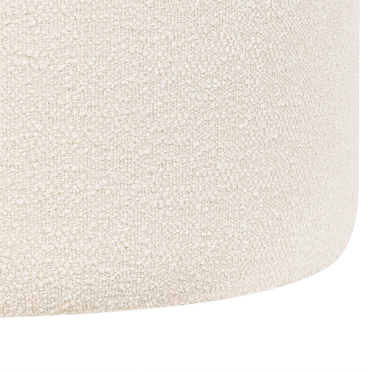 POUF Moab 39/39/41 cm - Weiß, Textil (39/41/39cm) - Beliani