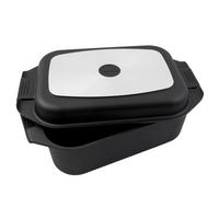 BRÄTER 2in1, Aluguss, 8,7 Liter, inkl. Topfhandschuhe - Schwarz, Metall (42/25.5/12cm) - Karcher