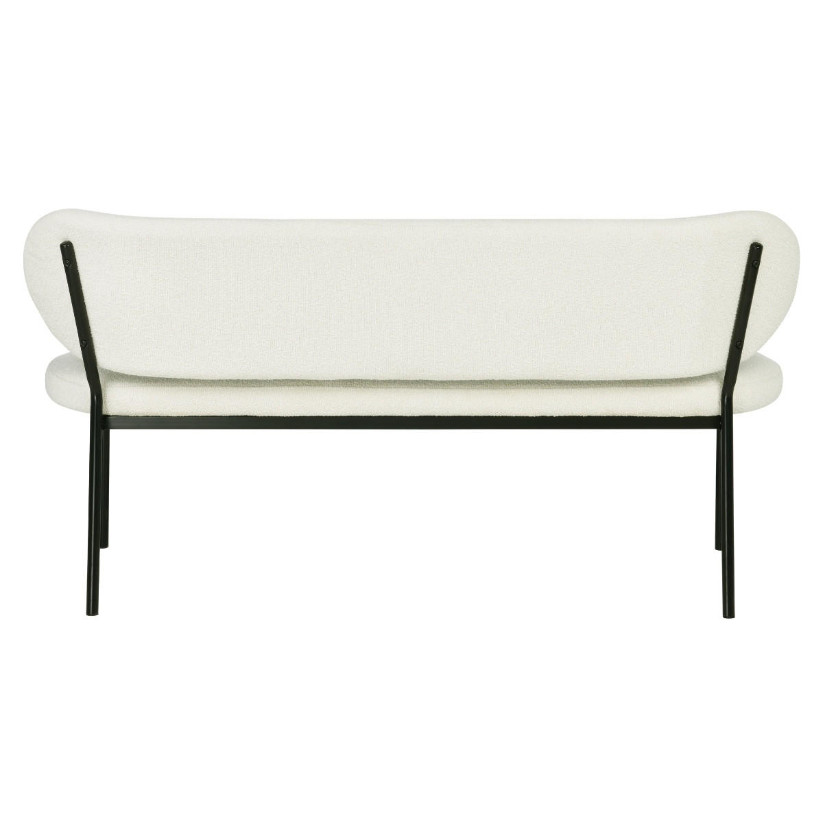 ESSZIMMERBANK aus Stoff/Metall 160cm, beige - Beige, Textil (160/84/63cm) - Giga Meubel