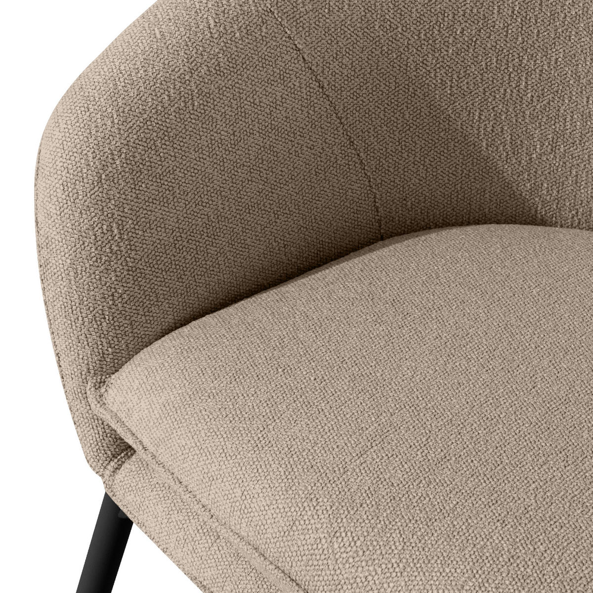 GARTENSESSEL SOLIS - Hellbraun, Textil/Metall (69/76/66cm) - KONSIMO®