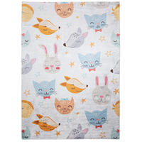 TEPPICH EMMA Grau 140/200 cm - Grau, Kunststoff (140/200cm) - Tapiso