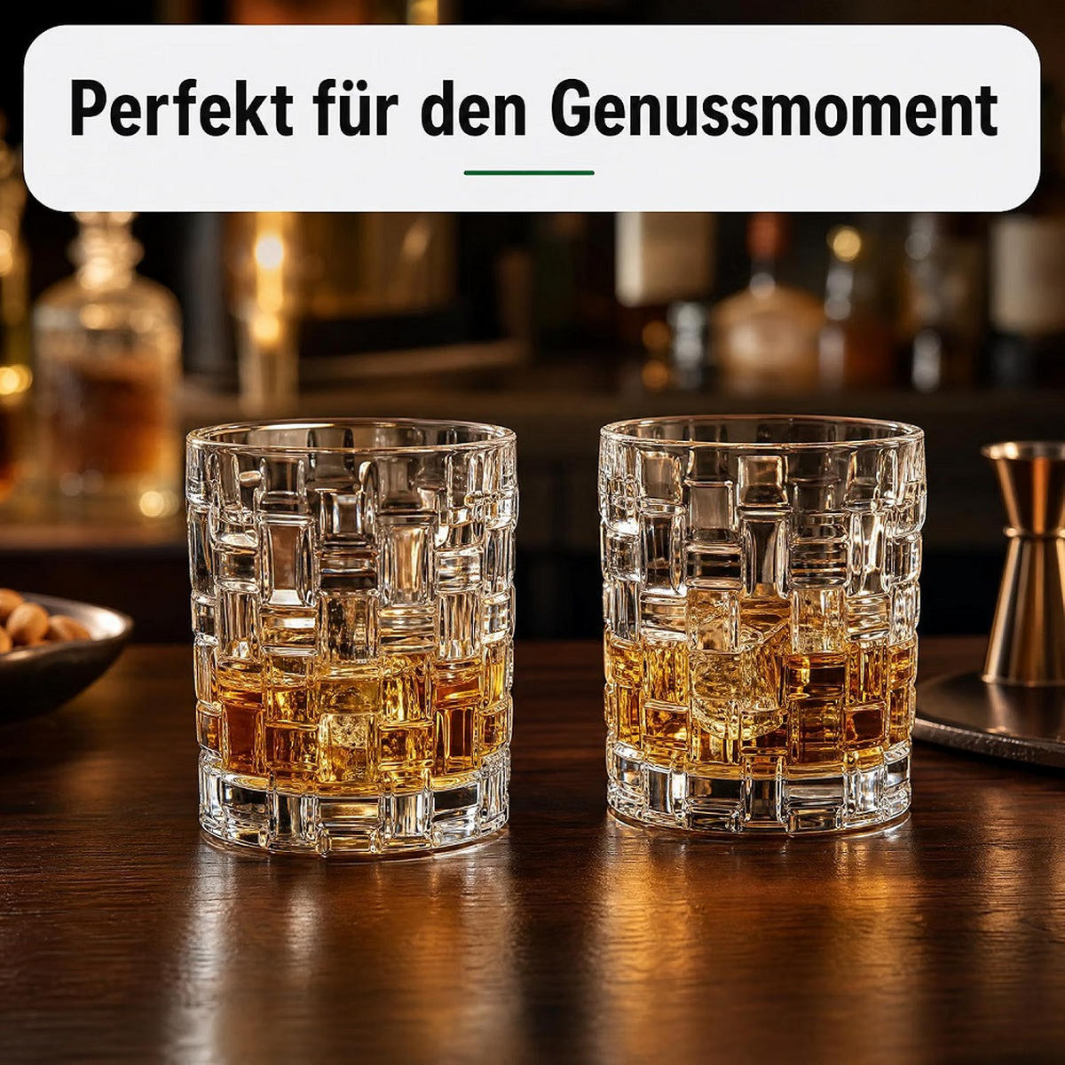 WHISKYBECHER by Nachtmann Bossa Nova 4er Set - Transparent, Glas (0.33L) - Der-Porzellan-Laden
