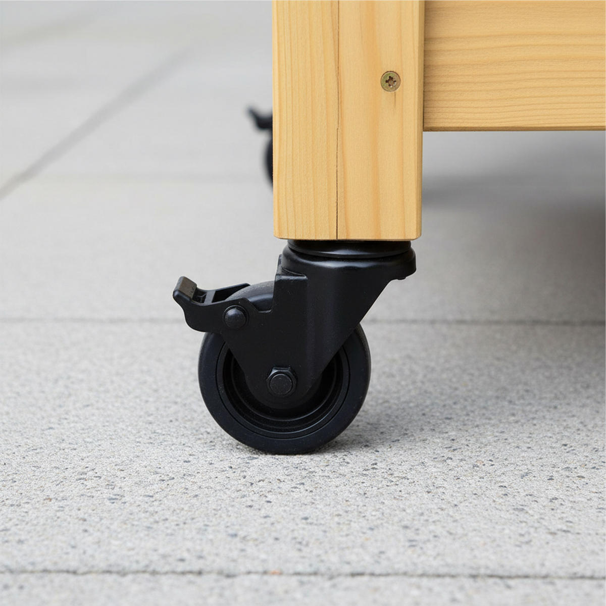 HOCHBEET - Hellbraun, Holz/Textil (105/84/56.5cm) - Relaxdays