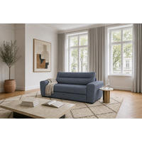 2-SITZER Carlisle Chenille Blau 183/97/93 cm - Blaugrau, Kunststoff/Textil (183/93/97cm) - foamnova