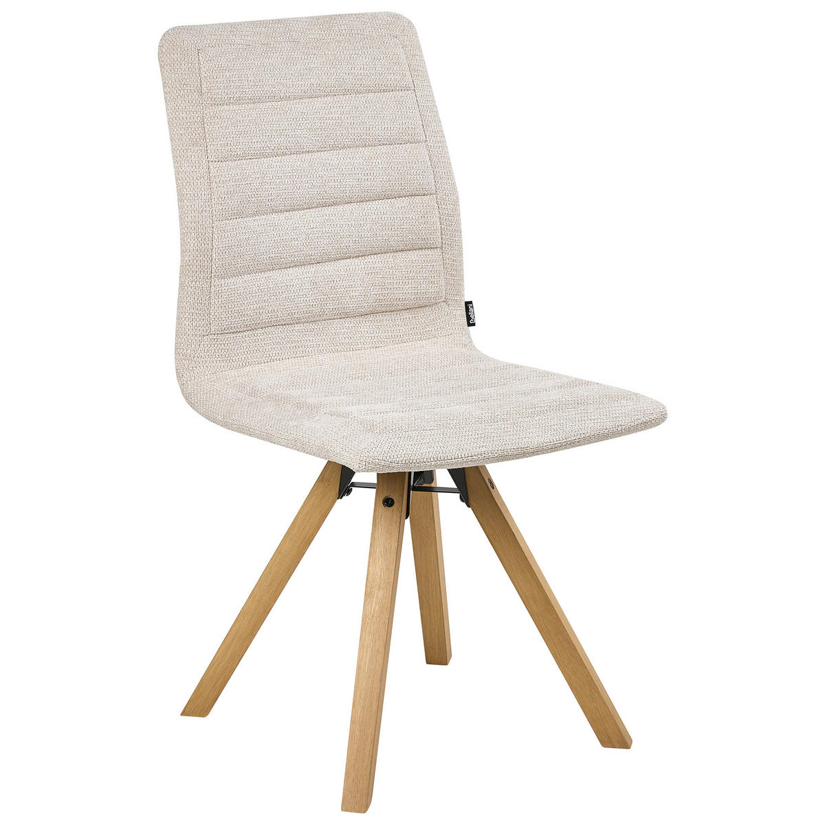 JÍDELNÍ ŽIDLE Béžová Rox - hnědá/béžová, textil (64/91/65cm) - Beliani