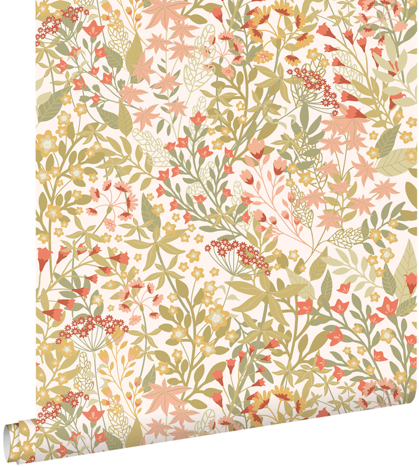 TAPETE Feldblumen 50 x 900 cm - Grün, Papier (50/900cm) - ESTAhome